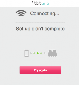 Setup didn't complete. Try again. And again.